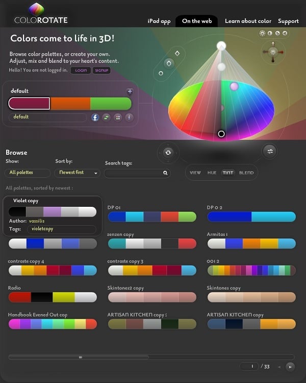 ColoRotate Color Palette generator