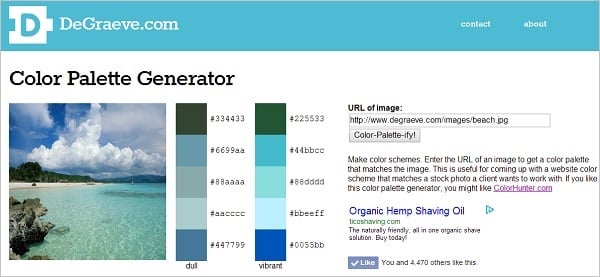 DeGraeve Color Palette Generator