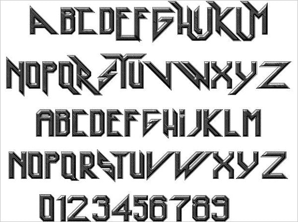 Free Rock Band Fonts - heavy metal rocking