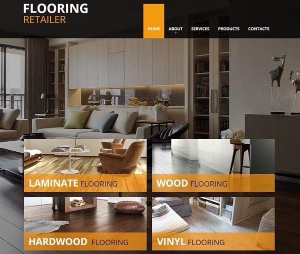 Flooring Company Website Template