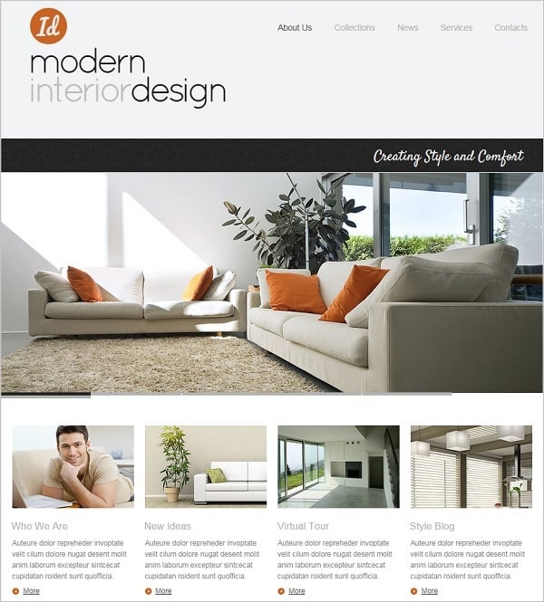 Modern Interior Design Website Template
