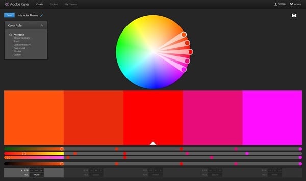 Kuler Color Palette Generator