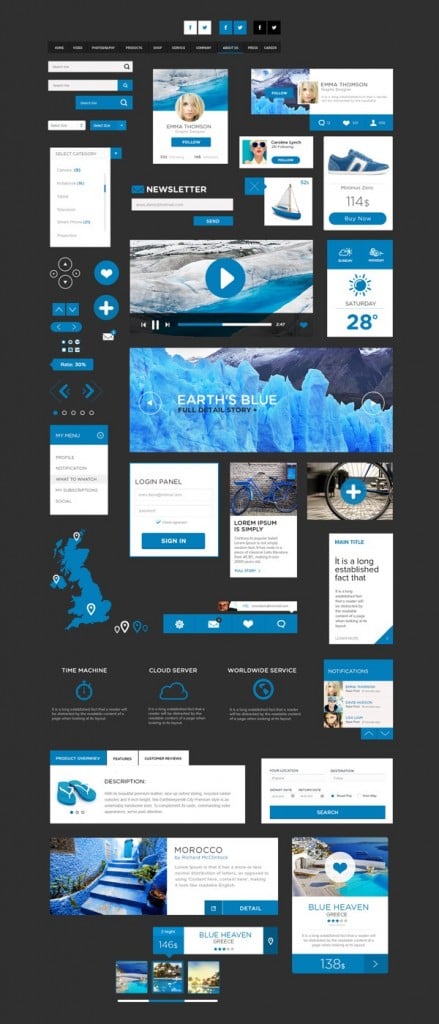 41 Free Metro-Style UI Kits that Improve User Experience