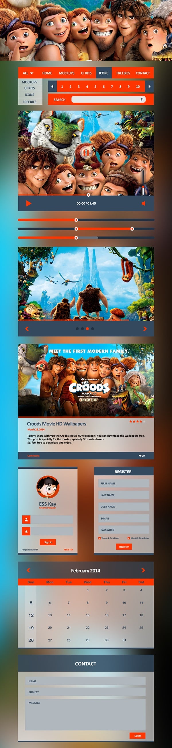 Croods Metro UI Kit