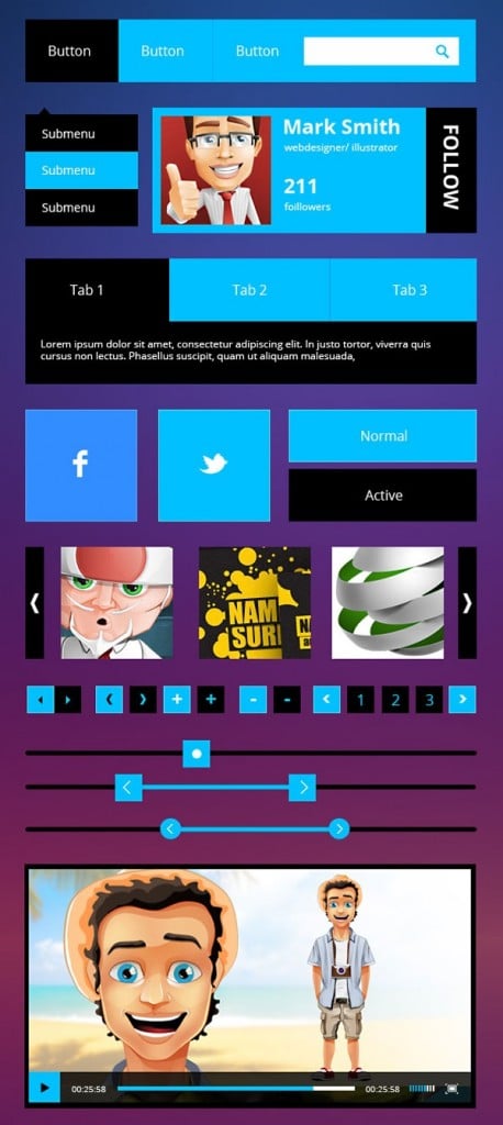 41 Free Metro-Style UI Kits that Improve User Experience