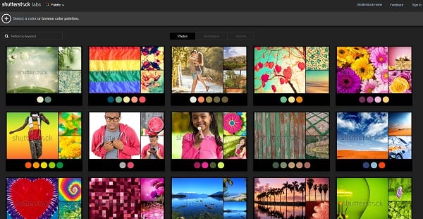 Shutterstock Labs Palette