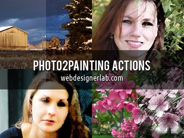 Photo-to-Painting - Free Photoshop Actions Set