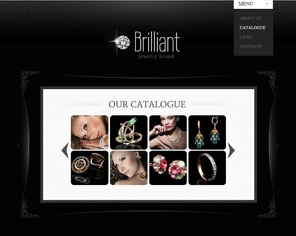Website Template for Jewelry Store
