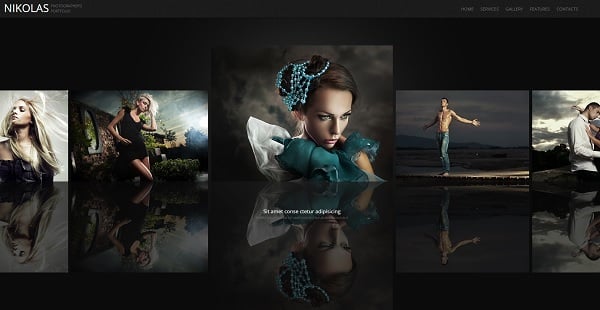 Make a Photo Portfolio Website - Dark-Toned Portfolio Website Template