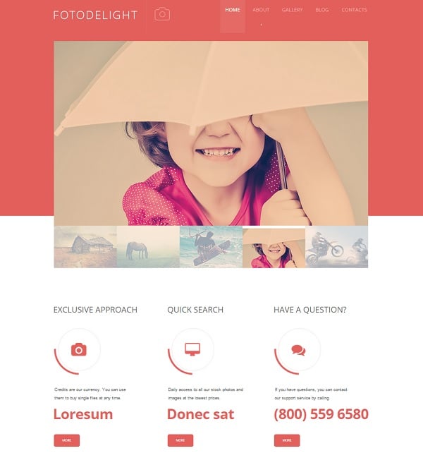 Make a Photo Portfolio Website - Website Template in Warm Colors