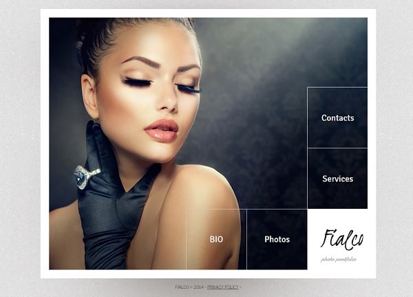 Make a Photo Portfolio Website - Template with Large Navigation Menu