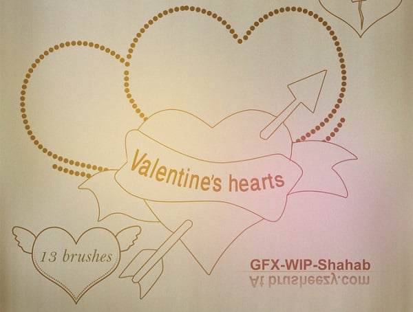 Heart Brush Pack by GFX