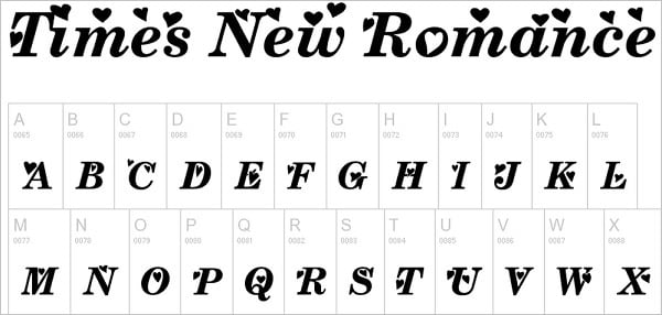 Times New Romance Font