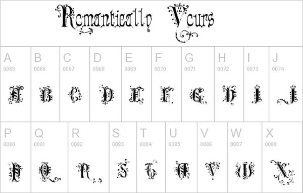 Romantically Yours Font