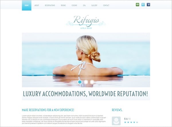 Building a Hotel Website - Hotel Website Template in Clean Style