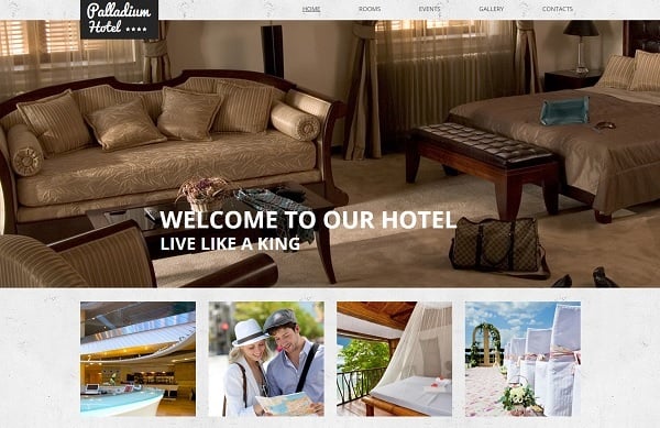 Building a Hotel Website - Hotel Website Template with Header Image Slider