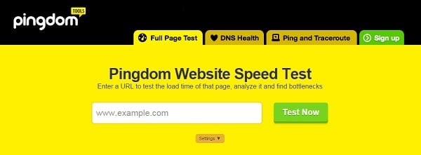 Page Speed Testing Tools - Pingdom