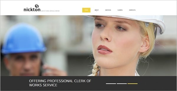 Creating a Website for Your Construction Business - Light-Colored Template