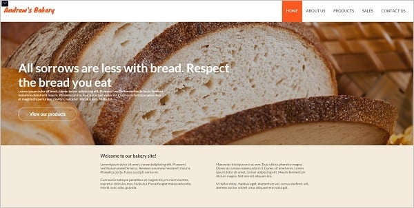 MotoCMS July 4th Promo - Bakery Template