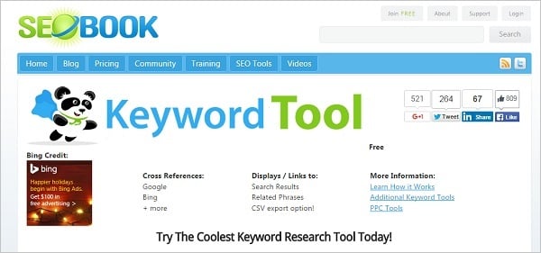 best seo tools 2015 - seobook