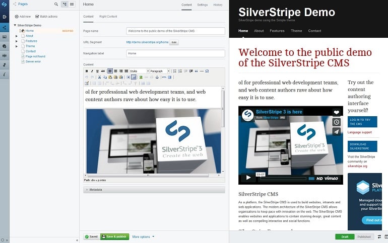 Best CMS website builders 2016 - silverstripe