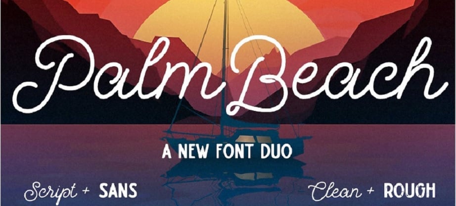 best handwritten fonts Palm Beach