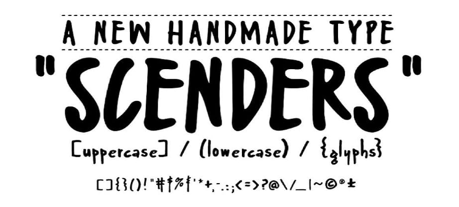 best handwritten fonts 2107 - Scenders