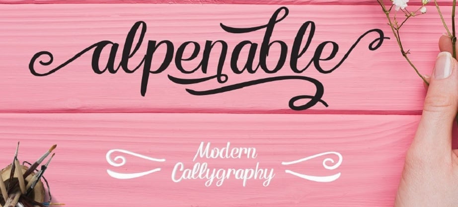 Handwritten fonts 2017 - alpenable