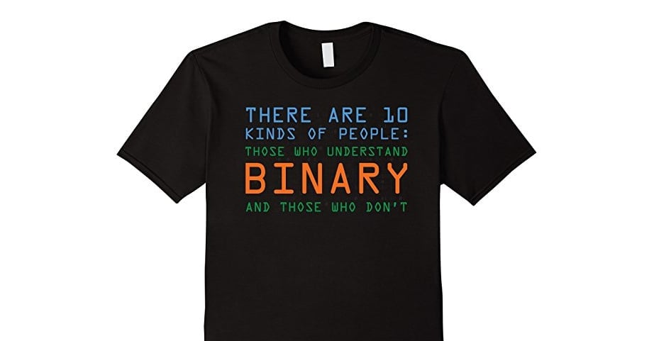 Gifts for web developers - binary tee