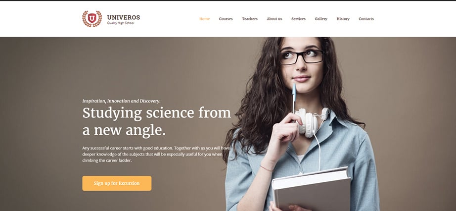 Best high school website design - Univeros