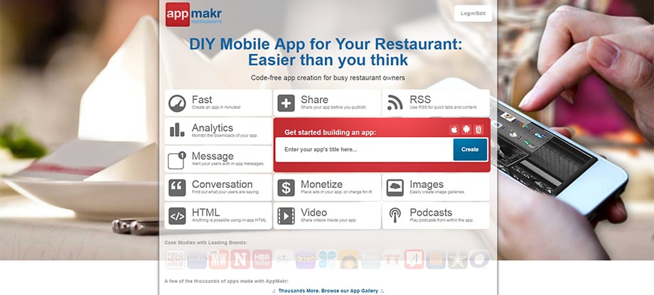Phone apps - app makr