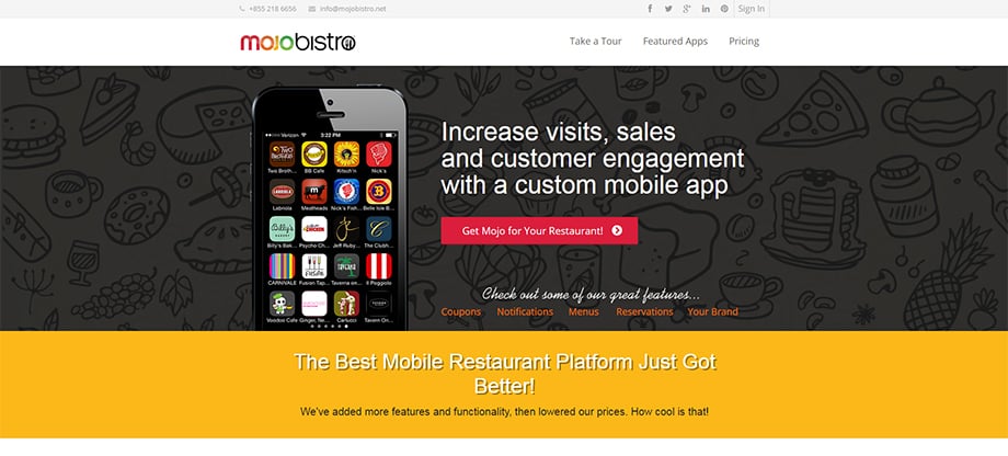 Phone apps - mojobistro