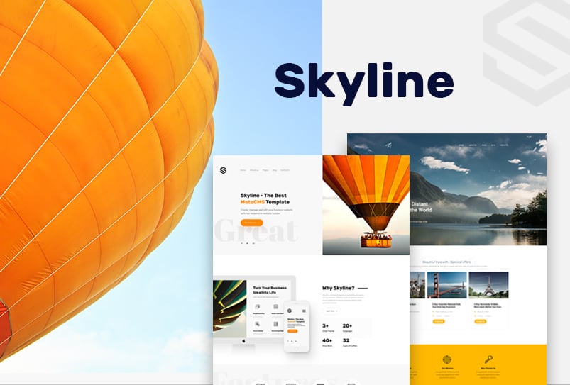Skyline Business Template from MotoCMS - featured