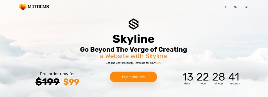 Skyline Business Template from MotoCMS - discount