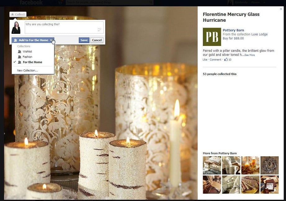 Pinterest trends - Facebook collections