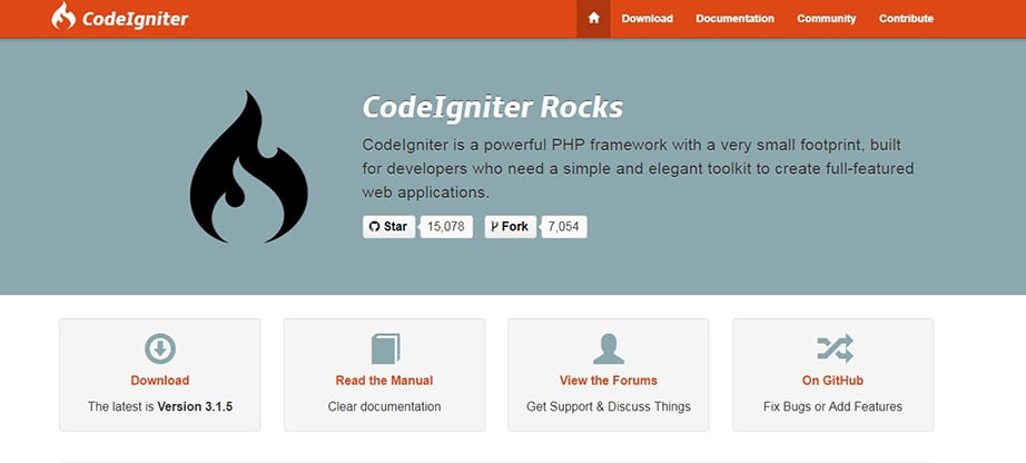 Codeigniter php framework