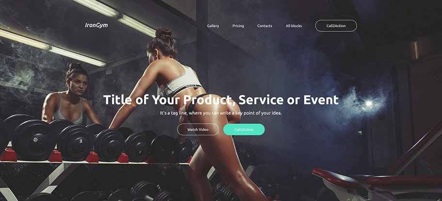 Fitness Website Design Template - MotoCMS