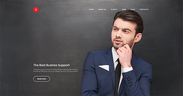 consulting website template