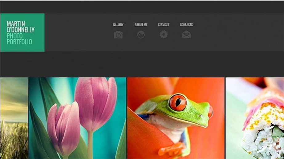  minimalist portfolio design for photographers