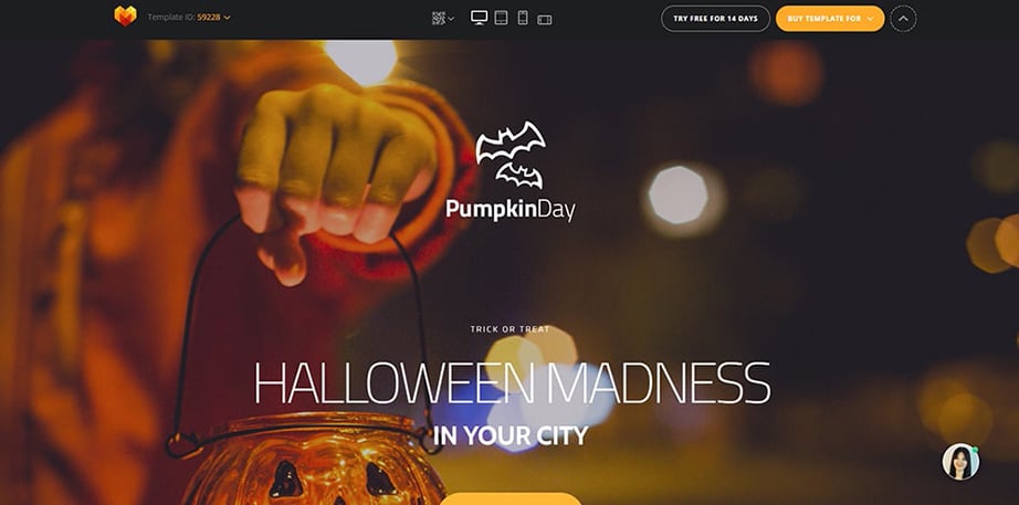 Halloween MotoCMS 3.0 Template