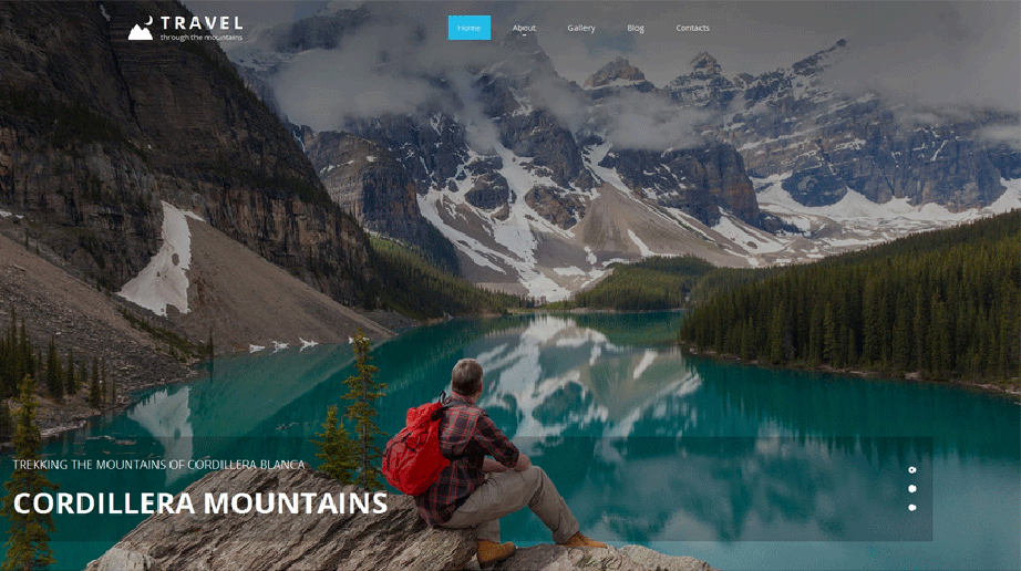Travelling HTML Website Template