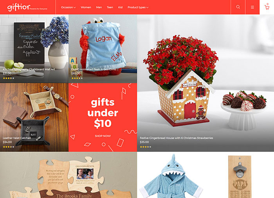 Giftior - Gifts Store Magento 2 Template 