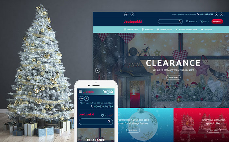 Santa Claus OpenCart Template 