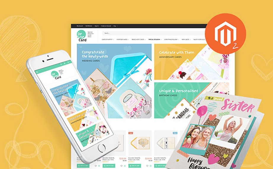 Holiday Cards Magento Theme 