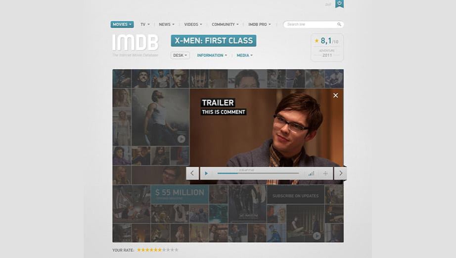 IMDB User Interface Concept