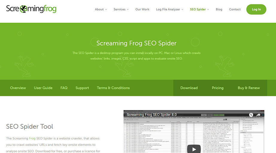 Screaming Frog SEO Spider