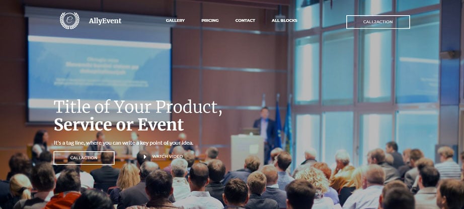 AllyEvent Landing Page Template