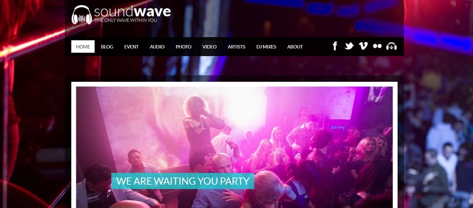 Radio Station Vibe  radio website design