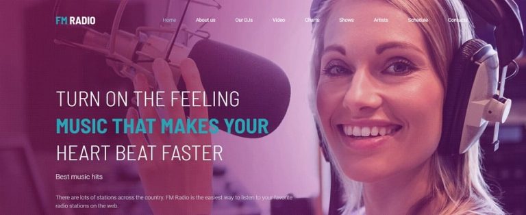 Radio Website Design Tips Best Examples for Your Inspiration