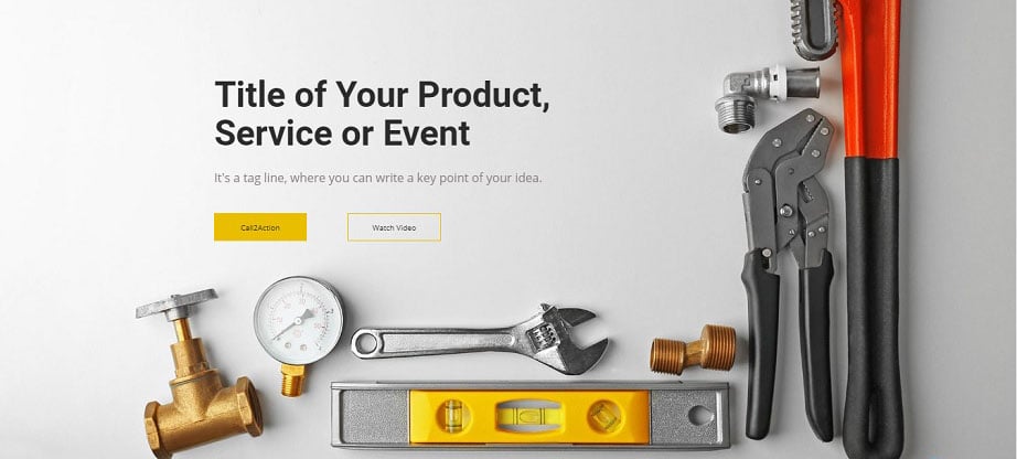 Plumberix Landing Page Template